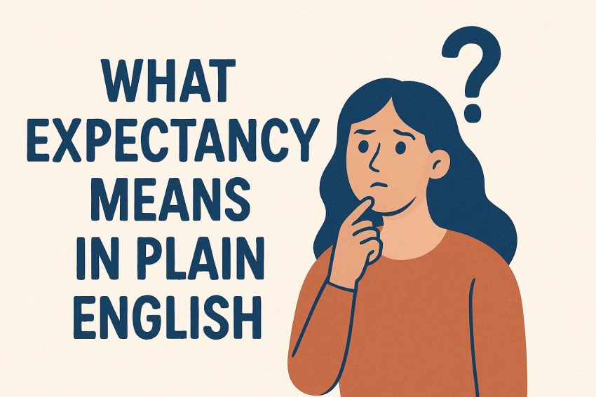What expectancy means in plain English